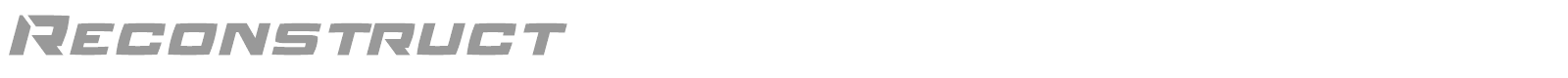 Reconstruct font preview